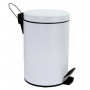 Мусорное ведро с педалью Wasserkraft K-635WHITE (5л) белое
