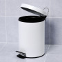 Мусорное ведро с педалью Wasserkraft K-635WHITE (5л) белое
