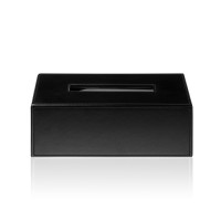 Decor Walther Brownie KB40 Диспенсер для салфеток 24x12x8см, настольный, цвет: черная кожа