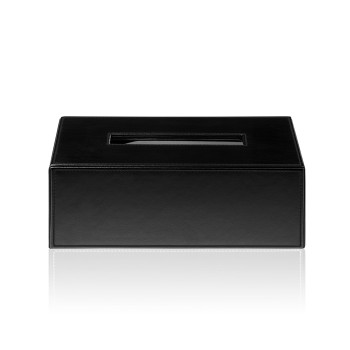 Decor Walther Brownie KB40 Диспенсер для салфеток 24x12x8см, настольный, цвет: черная кожа