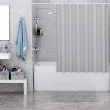 Шторка для ванной Wasserkraft Oder SC-30501 серая (180х200)
