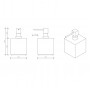 Decor Walther Cube DW 475 Дозатор для мыла, настольный, цвет: белый матовый
