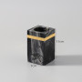 Стакан для зубной пасты квадратный Kassatex Nobiliti NOT-T-BLK