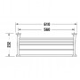 Полка для полотенец Duravit Starck T 0099441000 хром