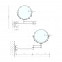 Зеркало косметическое двухстороннее (х5) Decor Walther SPT 33 0110960 черное