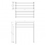 Decor Walther HT 9 Полотенцедержатель тройной 70x26x75см, напольный, цвет: черный матовый