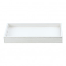 Decor Walther Brownie Tab L Лоток универсальный 28x16см, настольный, цвет: белая кожа