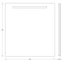Зеркало с led подсветкой EVOFORM Ledline BY 2104 (70х75)