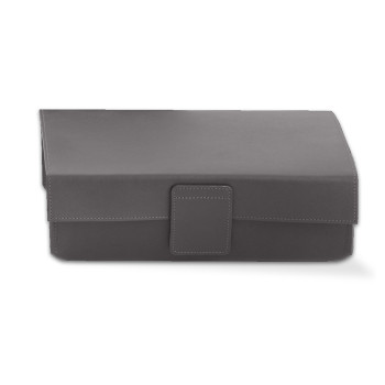 Decor Walther Nappa UTBD Многоцелевая коробка с крышкой, цвет: Натуральная кожа NAPPA дымчато-сер