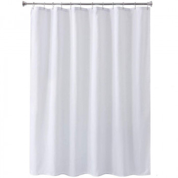Шторка для ванной Carnation Home Fashions Shine White SHI2024W белая (200х240)