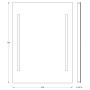 Зеркало с led подсветкой EVOFORM Ledline BY 2114 (55х75)