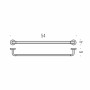 Держатель для полотенца 54 см Colombo Design Nordic B5210