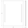 Зеркало с led подсветкой EVOFORM Ledline BY 2115 (60х75)