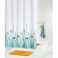 Штора для ванных комнат Atlantis цветной 180Х200  46930