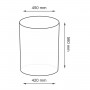 Корзина для белья плетеная Wasserkraft Bever WB-240-L