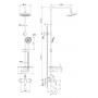Душевая система с изливом Lemark Linara LM0462C