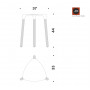 Стул для ванной Colombo Design Black&White B9988.EPN черный