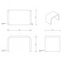 Decor Walther Stone SCH Подставка 24.5x33x21.5см, напольная, цвет: белый