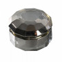 Косметическая емкость с крышкой низкая Kassatex Smoke SMK-CJR