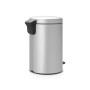 Мусорное ведро с педалью Brabantia NewIcon серый металлик 113680 (12л)