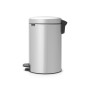 Мусорное ведро с педалью Brabantia NewIcon серый металлик 113680 (12л)
