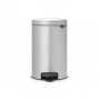 Мусорное ведро с педалью Brabantia NewIcon серый металлик 113680 (12л)
