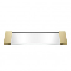 Decor Walther Classic Tab 34 Лоток универсальный 34x12см, прозрачное стекло, настольный, цвет: золото матовое
