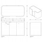 Decor Walther Stone WPTB Держатель для бумажных полотенец, подвесной, цвет: белый / сталь матовая