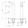 Смеситель для раковины высокий Lemark Linara LM0409C