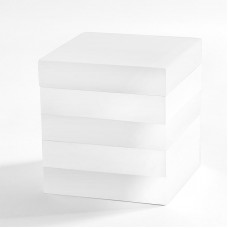 Косметическая емкость с крышкой Kassatex Cabana White ACL-CJ-W