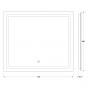 Зеркало с led подсветкой EVOFORM Ledline BY 2434 (70х60)