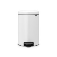 Мусорное ведро с педалью Brabantia NewIcon белое 111969 (12л)