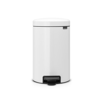 Мусорное ведро с педалью Brabantia NewIcon белое 111969 (12л)