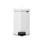 Мусорное ведро с педалью Brabantia NewIcon белое 111969 (12л)