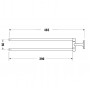 Полотенцедержатель поворотный Duravit Starck T 0099411000 хром