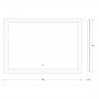 Зеркало с led подсветкой EVOFORM Ledline BY 2437 (100х70)