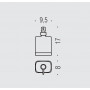 Дозатор для жидкого мыла 360 мл настенный Colombo Design TIME W4280
