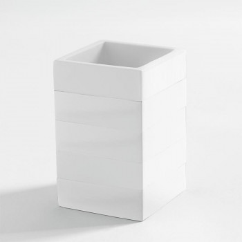 Стакан для зубной пасты настольный Kassatex Cabana White ACL-T-W