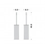 Ерш для унитаза напольный Colombo Design PLUS W4961.BM белый