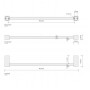 Decor Walther Corner HTE60 Полотенцедержатель 60см, подвесной, цвет: хром