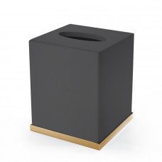 Бокс для салфеток 3SC Mood Deluxe Black MDN71AGD черный-золото 24к