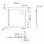 Душевой поддон квадратный Wasserkraft Salm 27T03 (90х90)