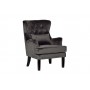 Кресло с подушкой велюр серое Garda Decor 24YJ-7004-064371/1