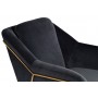 Кресло на металлическом каркасе велюровое темно-серое Garda Decor 46AS-AR2976-GREY