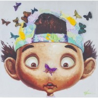 Картина "Boy with Butterflys" Kare 37786