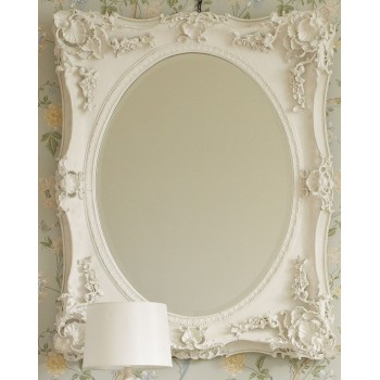Зеркало в раме Гретта LouvreHome (Chalk white)