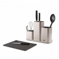 Органайзер для кухонной утвари настольный CounterStore серебристый Joseph Joseph 85122