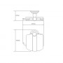 Держатель для туалетной бумаги с крышкой WasserKRAFT Ammer К-7025