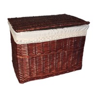 Корзина для белья низкая №1 B14-5108B S/9 коричневая 