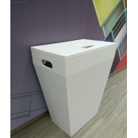 Корзина для белья белая Colombo Black&White В9201 EPB